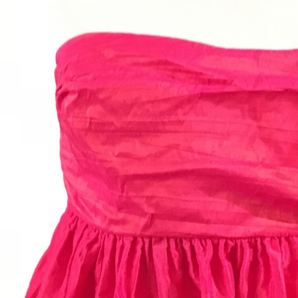 Calypso St. Barth Pink Silk Mini Dress Magenta - Picture 3 of 4